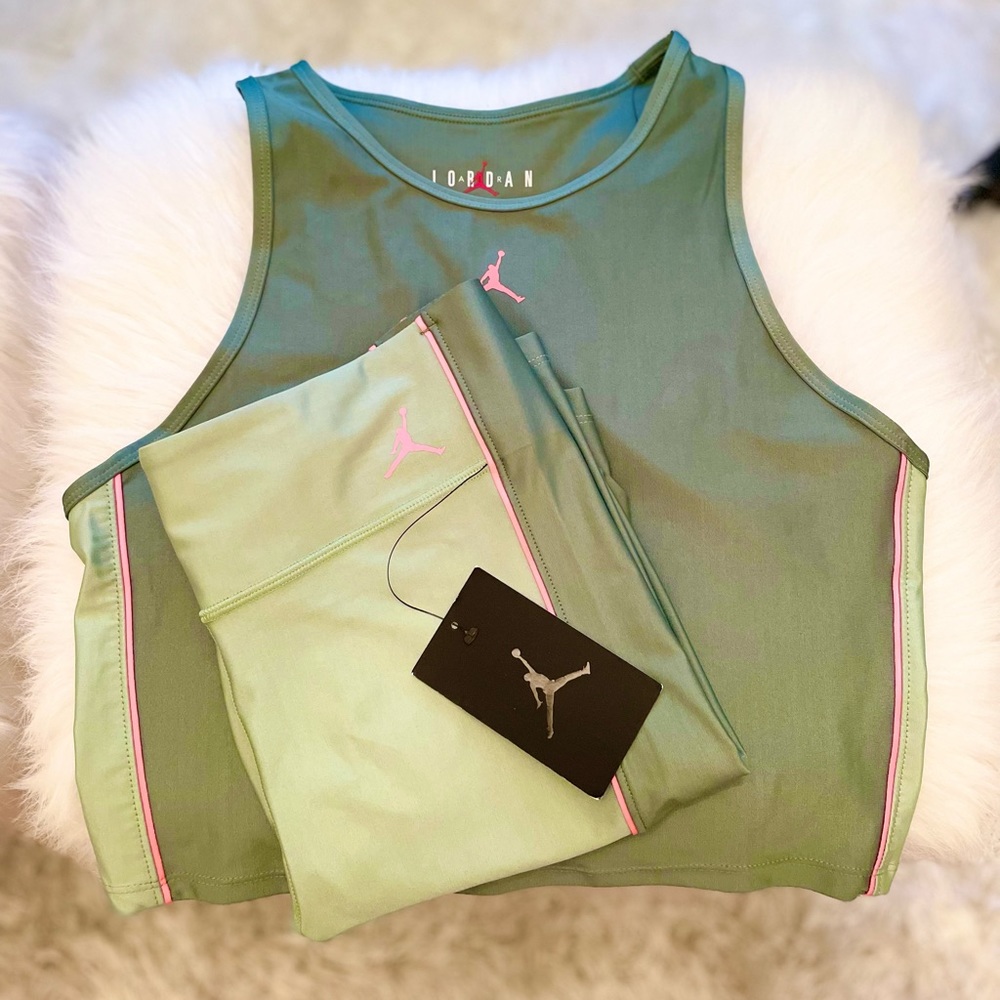 Air Jordan Women’s 2 Piece Set - Bike Shorts & Crop Top